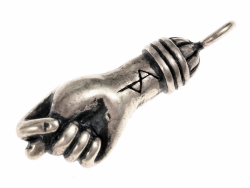 Roman Mano Fico Amulet - silver