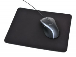 Leather mouse pad - black