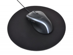 Leather mouse pad - black