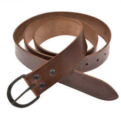 Medieval belt - brown leather