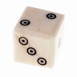 Medieval bone dice replica