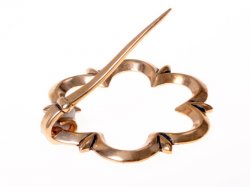 Medieval ring brooch - opened