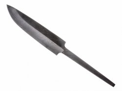 Medieval damascus knife blade