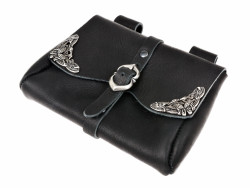 Medieval girdle pouch - black