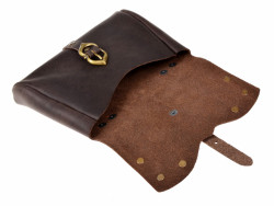 Medieval girdle pouch - opened