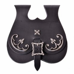 Medieval kidney pouch - black