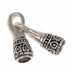 Medieval cord ends - silver plated