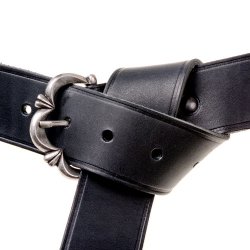 Medieval leather belt - wrapped