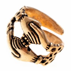 Medieval betrothal ring - bronze