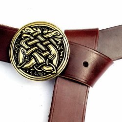 Larp-Belt with celtic dogs buckle