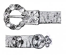 Original belt strap with fittings