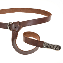 Merovingian belt - brown / silver
