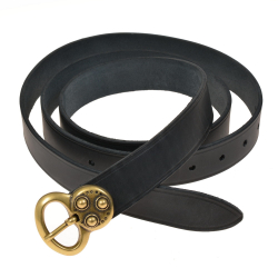 Merovingian belt - black / brass