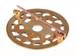Merovingian disc brooch - backside