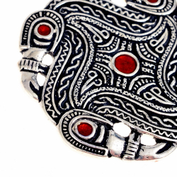 Merovingian bird pendant - detail