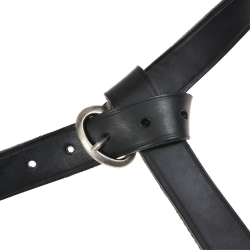 Merovingian belt - black / silver