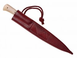 Medieval knife inside of the sheath