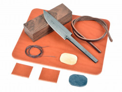 Messerbausatz mit Material