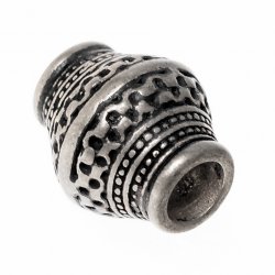 Viking bead replica - silver plated