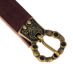 Medieval belt - brown / brass