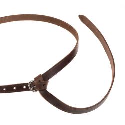 Medieval belt - brown / silver