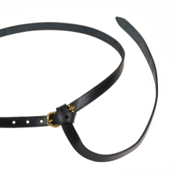 Mittelalter-G�rtel - schwarz / messing