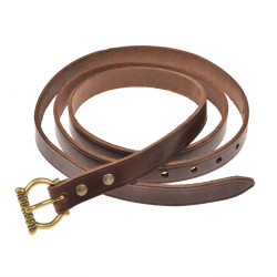 Medieval belt - brown / brass