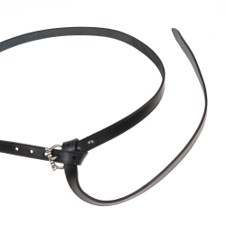 Medieval belt - black / silver