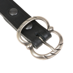 Medieval belt - black / silver