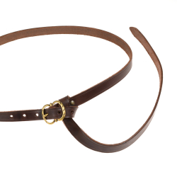 Medieval belt - brown / brass