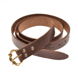 Medieval belt - brown / brass