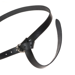 Medieval belt - black / silver