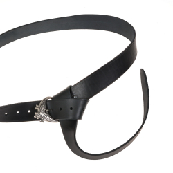 High medieval belt - black / silver