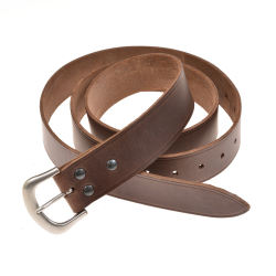 Crussader belt - brown / silver