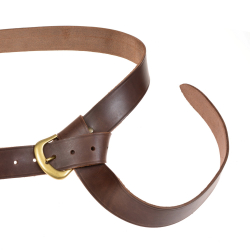 Crussader belt - brown / brass