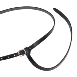 Medieval belt - black / silver