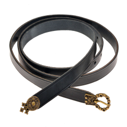 Mittelalter-G�rtel - schwarz / messing