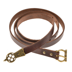 Medieval belt - brown / brass