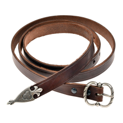 Medieval belt - brown / silver
