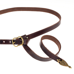 Medieval belt - brown / brass