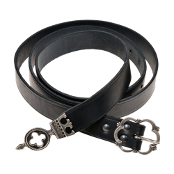 Medieval belt - black / silver