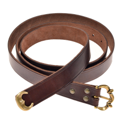 Mittelalter-G�rtel - braun / messing