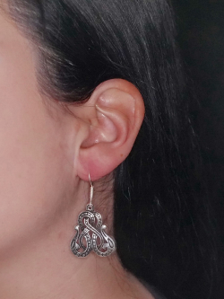 Viking earrings - detail