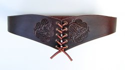 Medieval bodice belt - brown