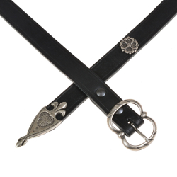 Mittelalter-G�rtel - schwarz / silber