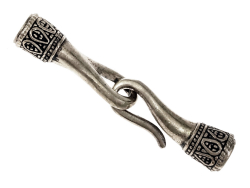 Leather cord ends - closed