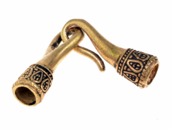 Leather cord ends - closed