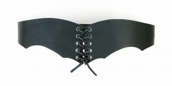 Medieval bodice belt - black 