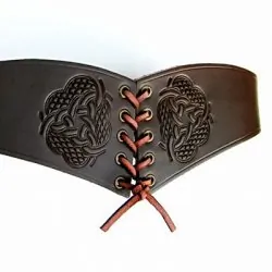 Embossed bodice belt