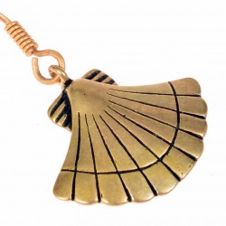 Medieval scallop earring